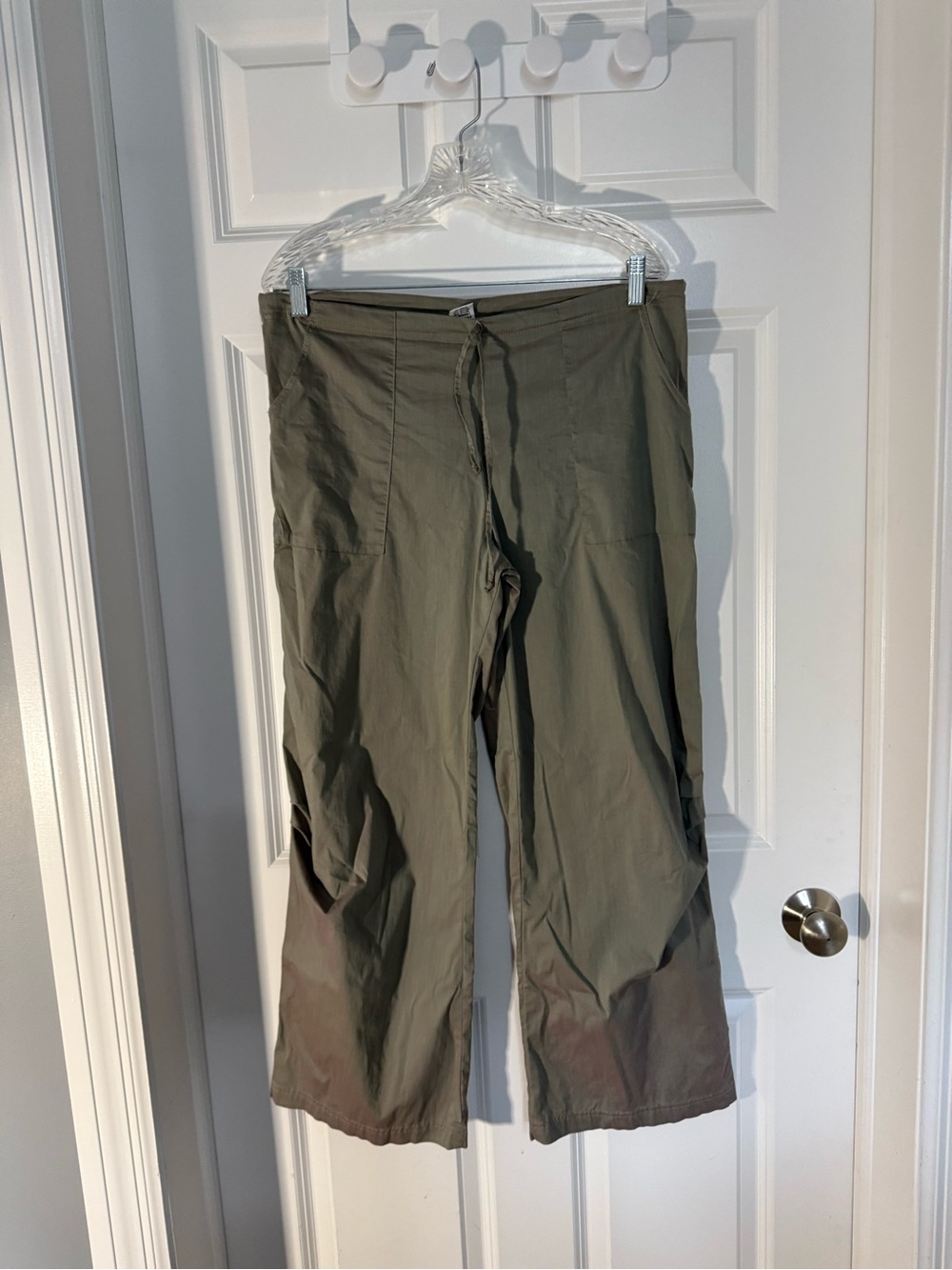 Be Present Wide Leg Yoga Agility Pants Olive Green XL